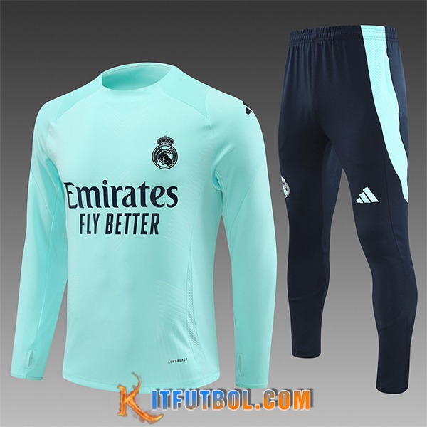 Chandal Equipos De Futbol Real Madrid Ninos Azul/Negro 2024/2025