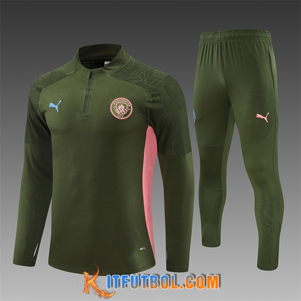 Chandal Equipos De Futbol Manchester City Ninos Verde/Rosa 2024/2025