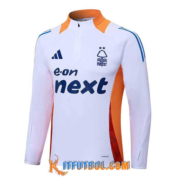 Sudadera De Entrenamiento Nottingham Forest Blanco/Naranja/Azul 2024/2025
