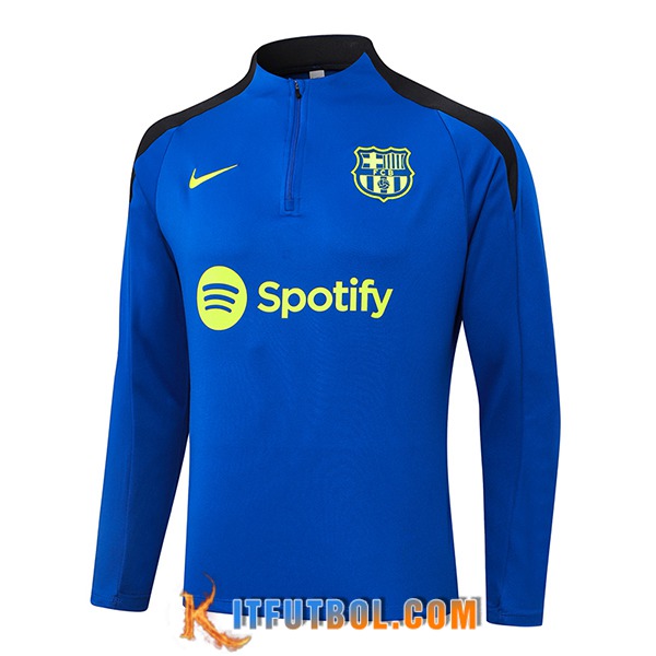 Sudadera De Entrenamiento FC Barcelona Azul/Negro 2024/2025