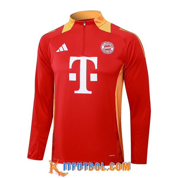 Sudadera De Entrenamiento Bayern Munich Rojo/Naranja 2024/2025