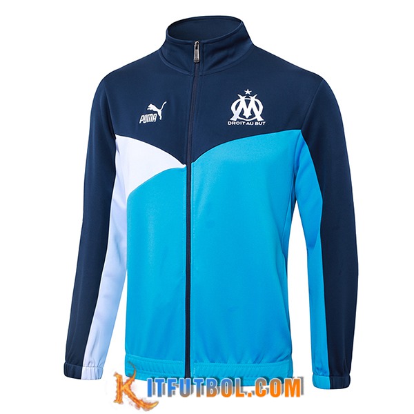 Chaquetas Futbol Marsella Azul/Blanco 2024/2025