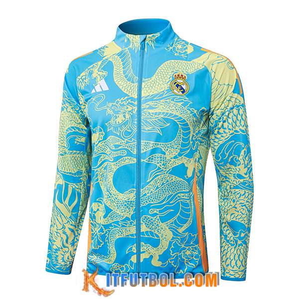 Chaquetas Futbol Real Madrid Azul/Amarillo 2024/2025