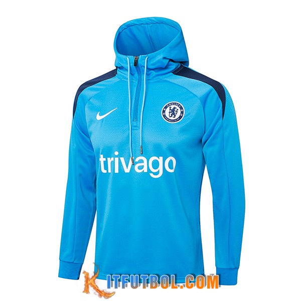 Chaqueta Con Capucha FC Chelsea Azul 2024/2025