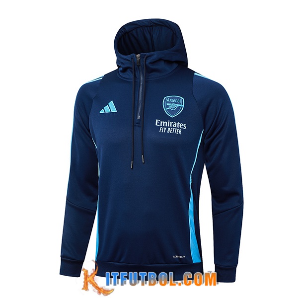 Chaqueta Con Capucha Arsenal azul real 2024/2025