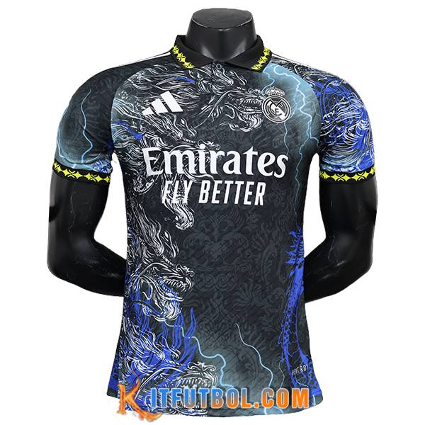 Camisetas De Futbol Real Madrid Special Edition Negro/Azul 2024/2025