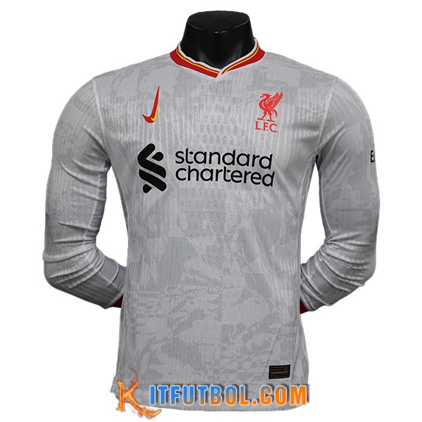 Camisetas De Futbol FC Liverpool Manga Largas Tercera 2024/2025