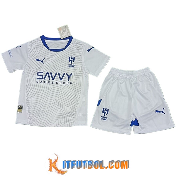 Camisetas De Futbol Al-Hilal Ninos Segunda 2024/2025
