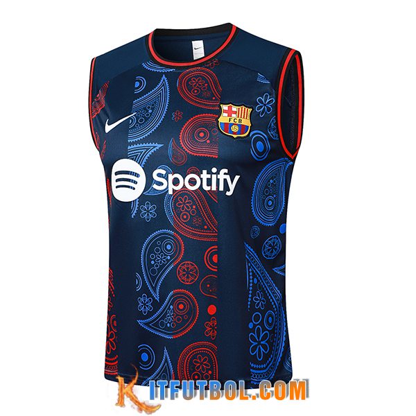 Chalecos De Futbol FC Barcelona Azul/Rojo 2024/2025