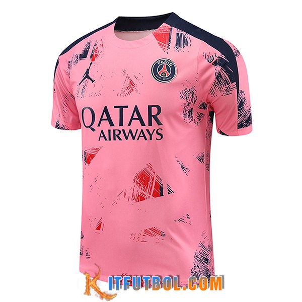 Camiseta Entrenamiento PSG Rosa/Azul 2024/2025
