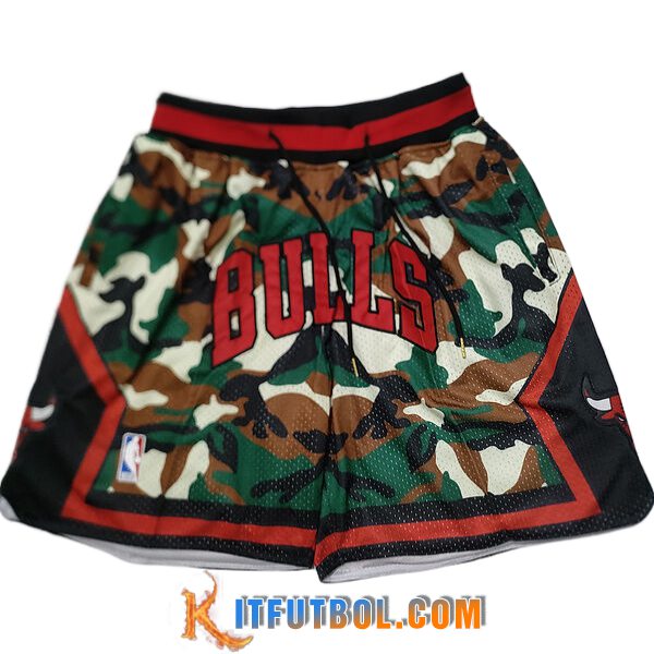 Cortos NBA Chicago Bulls 2024/25 Verde/Negro/Rojo