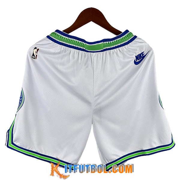 Cortos NBA Minnesota Timberwolves 2024/25 Blanco/Verde -02