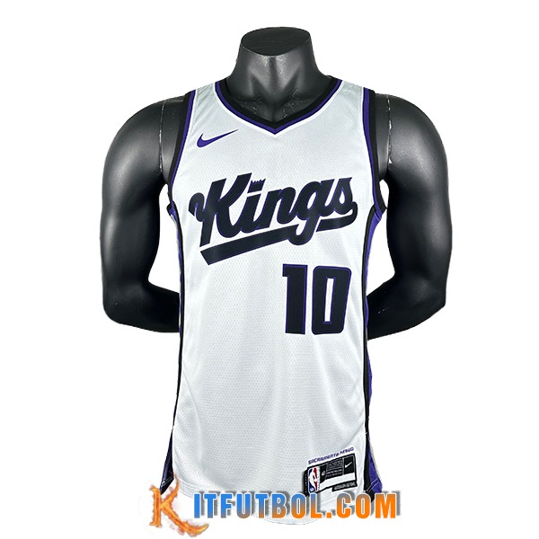 Camisetas Sacramento Kings (DEROZAN #10) 2024/25 Blanco/Negro