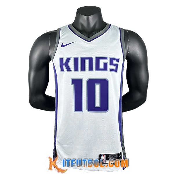 Camisetas Sacramento Kings (DEROZAN #10) 2024/25 Blanco/Violeta/Gris