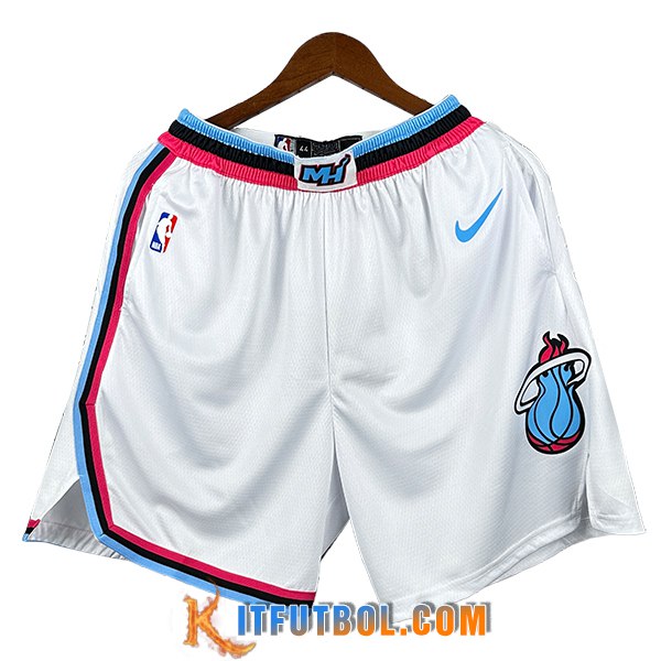Cortos NBA Miami Heat 2024/25 Blanco