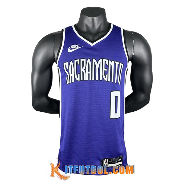 Camisetas Sacramento Kings (MONK #0) 2024/25 Violeta/Blanco