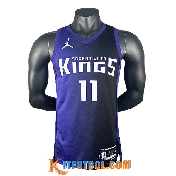 Camisetas Sacramento Kings (SABONIS #11) 2024/25 Violeta/Negro/Blanco