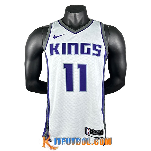 Camisetas Sacramento Kings (SABONIS #11) 2024/25 Blanco/Violeta/Gris