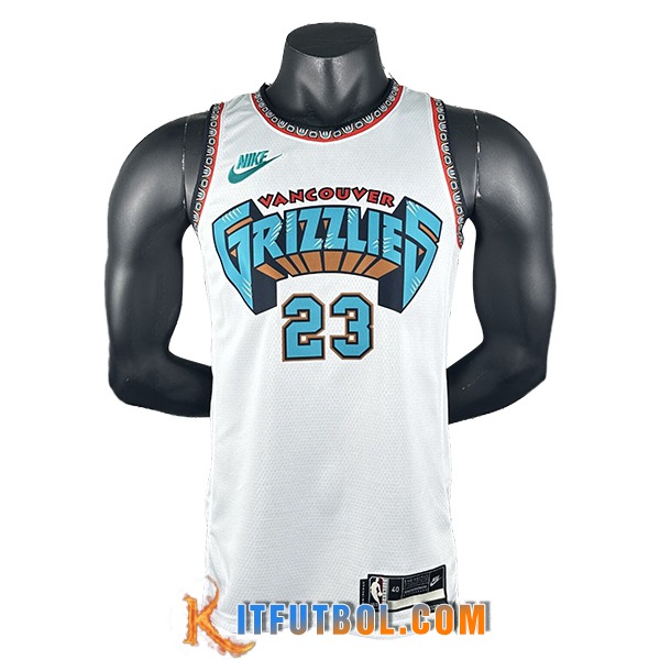Camisetas Memphis Grizzlies (Rosa #23) 2024/25 Blanco/Verde