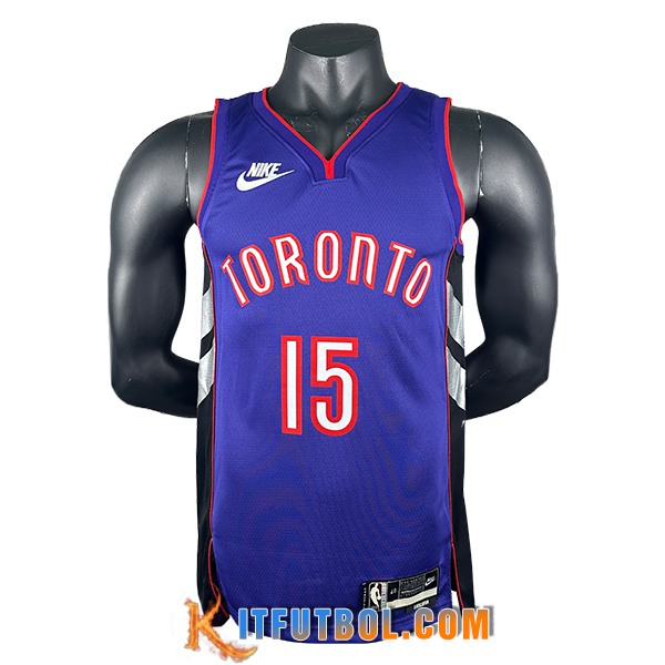 Camisetas Toronto Raptors (CARTER #15) 2024/25 Violeta/Negro