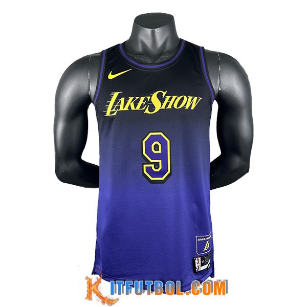 Camisetas Los Angeles Lakers (JAMES JR. #9) 2024/25 Violeta/Negro