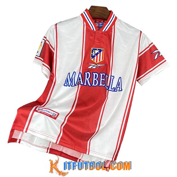Camisetas De Futbol Atletico Madrid Retro Primera 1999/2000