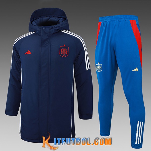 Chandal Plumas Con Capucha España azul real 2024/2025