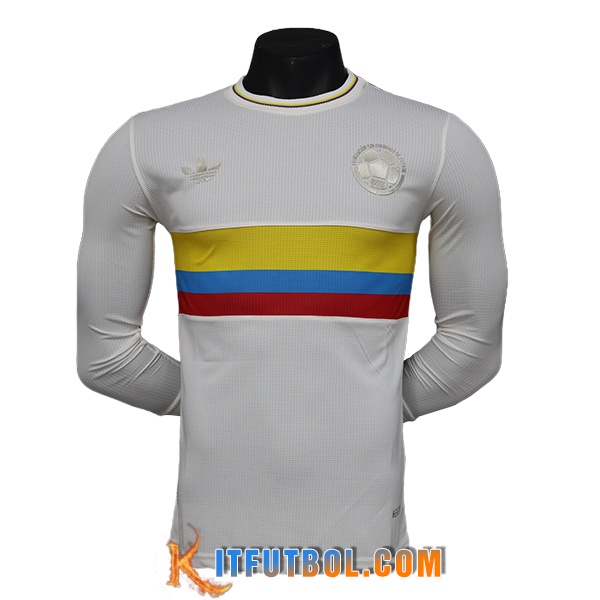 Camiseta Equipo Nacional Colombia Manga Largas 100th Anniversary Edition 2024/2025