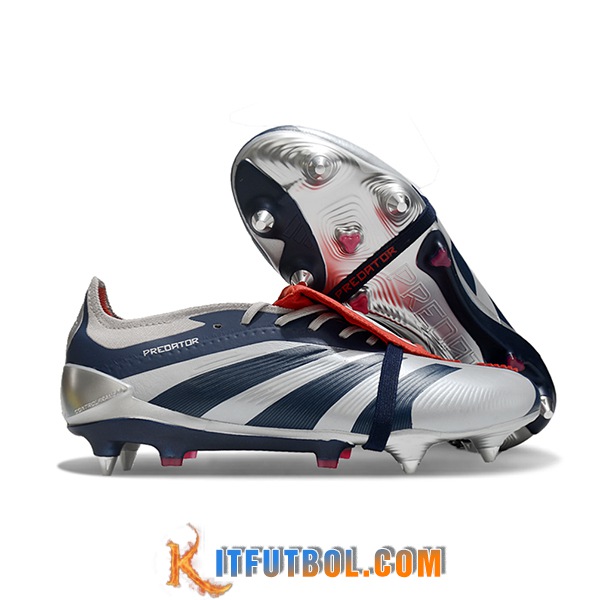 Adidas Botas De Fútbol Predator Elite Tongue SG Gris/Negro