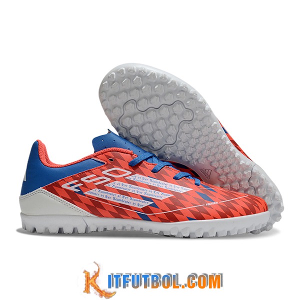 Adidas Botas De Fútbol F50 CLUB TF Naranja/Azul