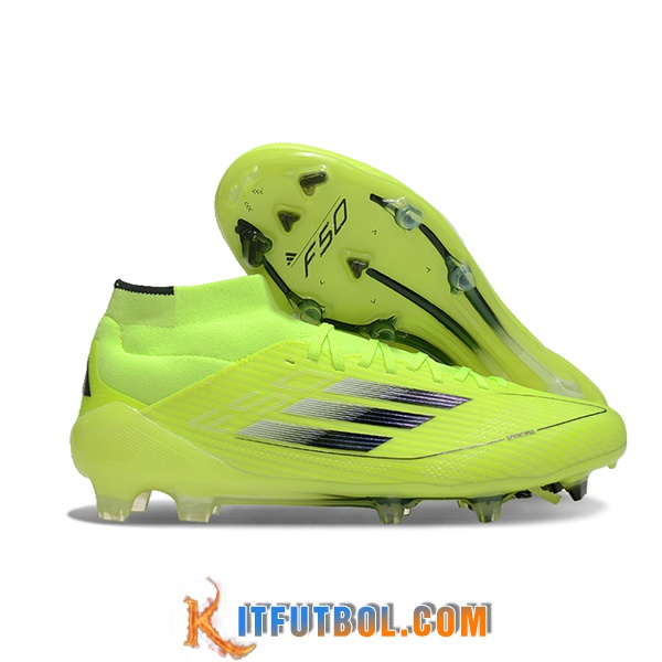Adidas Botas De Fútbol F50 ELITE MID FG W Verde/Negro