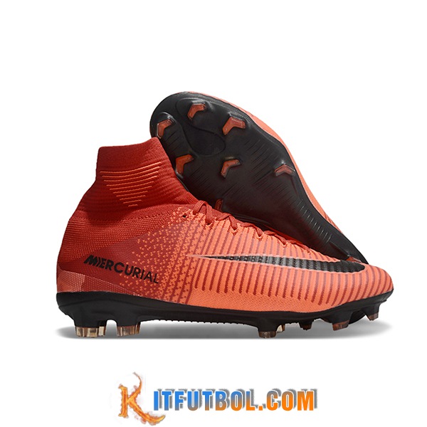 Nike Botas De Fútbol Zoom Superfly 5 Elite FG Naranja/Rojo/Negro