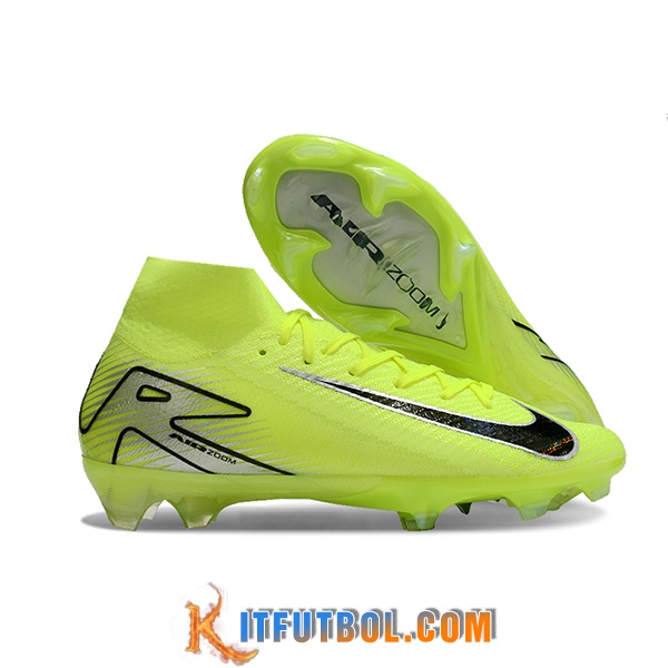 Nike Botas De Fútbol Air Zoom Mercurial Superfly IIX Elite FG Amarillo/Negro