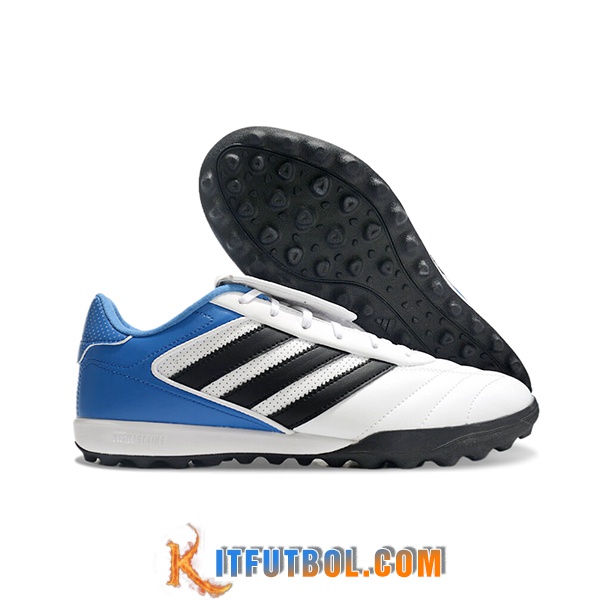 Copa Botas De Fútbol GLORO II TF Blanco/Azul/Negro