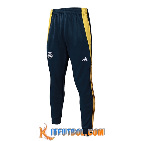 Pantalon Entrenamiento Real Madrid Azul/Amarillo 2024/2025 -05