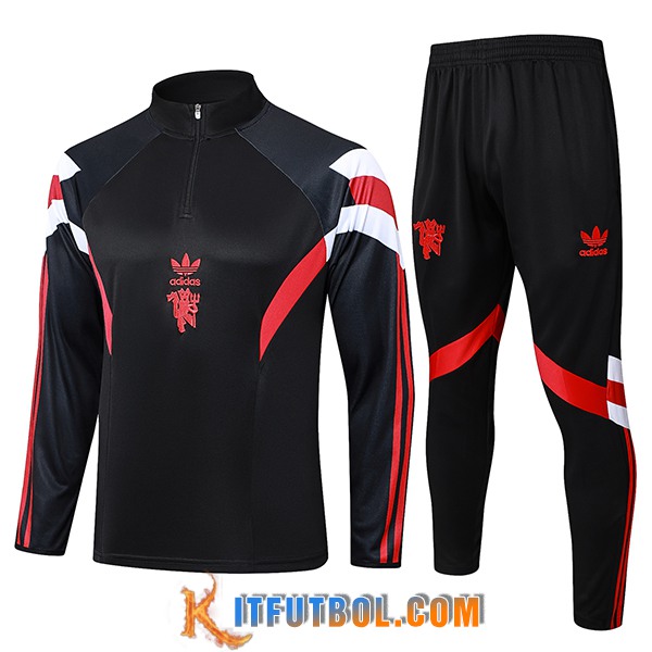 Chandal Equipos De Futbol Manchester United Negro/Rojo/Blanco 2024/2025