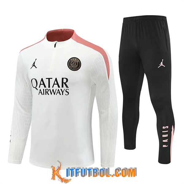 Chandal Equipos De Futbol PSG Blanco/Rosa 2024/2025