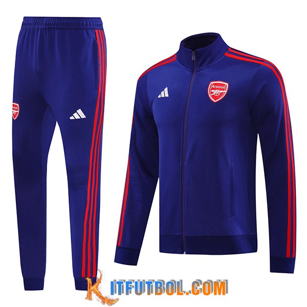 Chandal Equipos De Futbol Chaquetas Arsenal Azul/Rojo 2024/2025