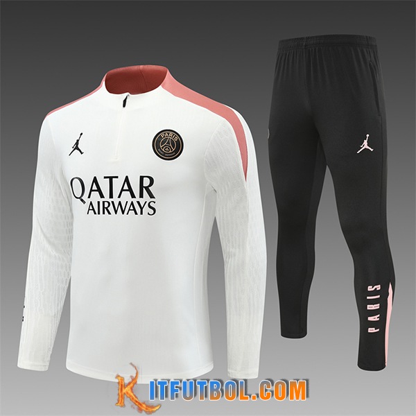 Chandal Equipos De Futbol PSG Ninos Blanco/Rosa 2024/2025