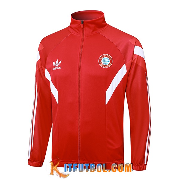 Chaquetas Futbol Bayern Munich Rojo/Blanco 2024/2025