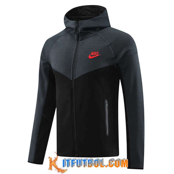 Chaqueta Con Capucha Nike Negro/Gris 2024/2025