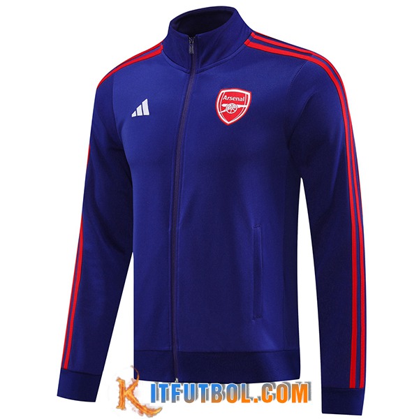 Chaquetas Futbol Arsenal Azul/Rojo 2024/2025 -02