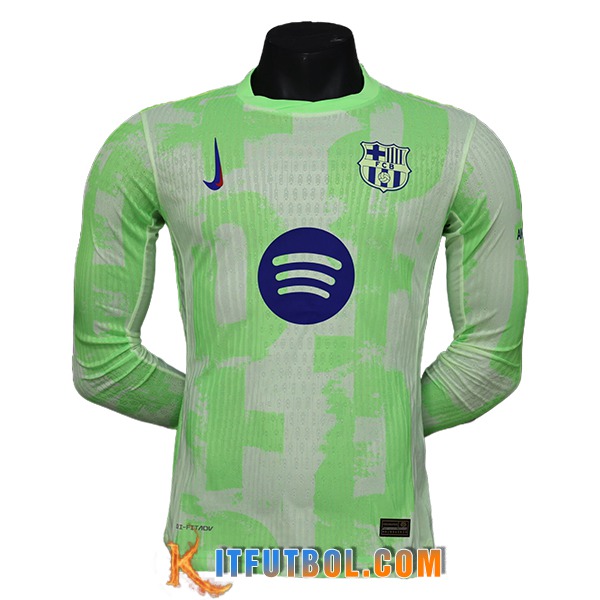 Camisetas De Futbol FC Barcelona Manga Largas Tercera 2024/2025