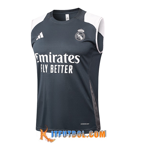 Chalecos De Futbol Real Madrid Gris 2024/2025