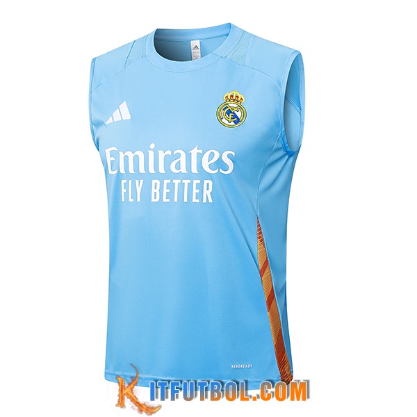 Chalecos De Futbol Real Madrid Azul Claro 2024/2025