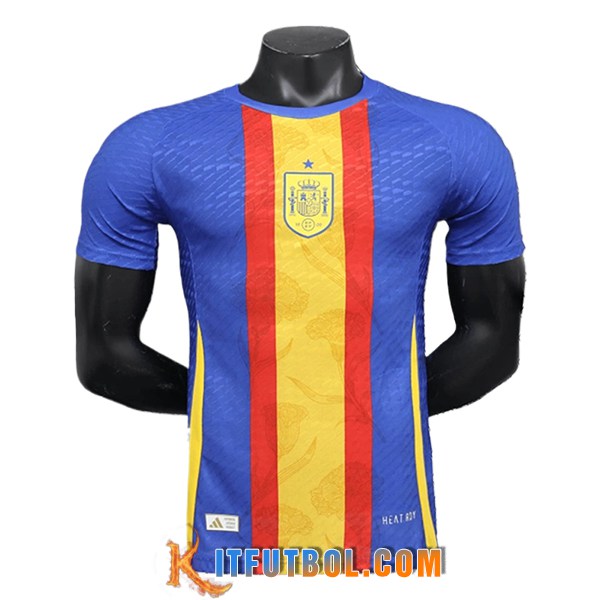 Camiseta Entrenamiento España Azul/Amarillo/Rojo 2024/2025