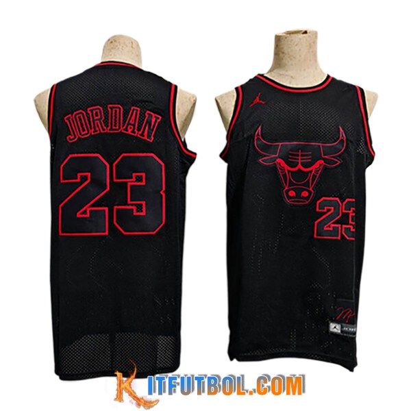 Camisetas De Futbol Chicago Bulls (JORDAN #23) 2024/25 Negro/Rojo -07
