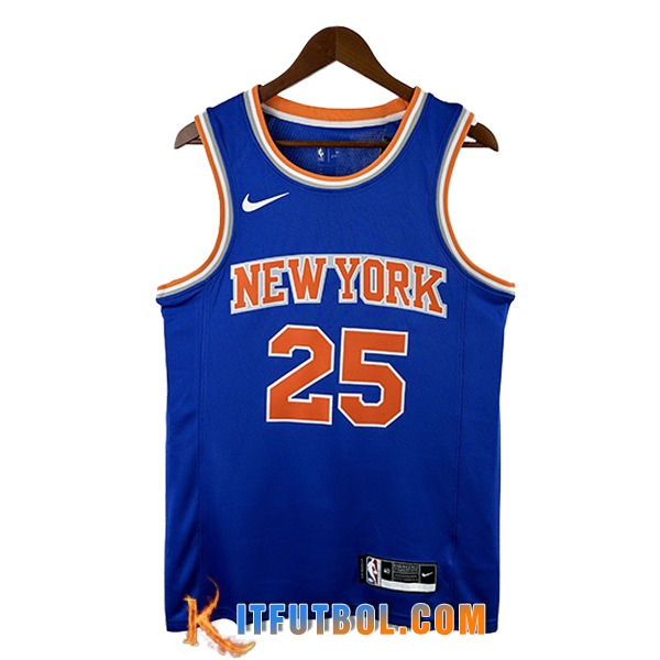 Camisetas De Futbol New York Knicks (BRIDGES #25) 2024/25 Azul/Naranja