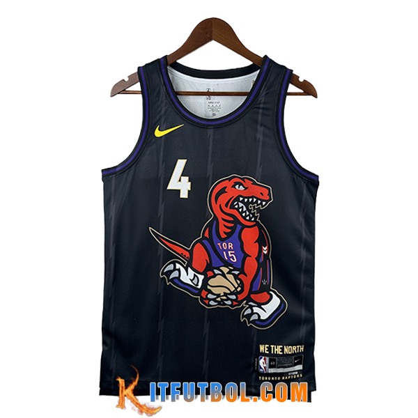 Camisetas De Futbol Toronto Raptors (BARNES #9) 2024/25 Negro