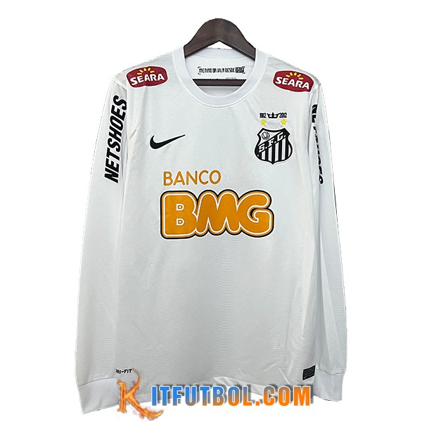 Camisetas De Futbol Santos Retro Primera Manga Largas 2011/2012